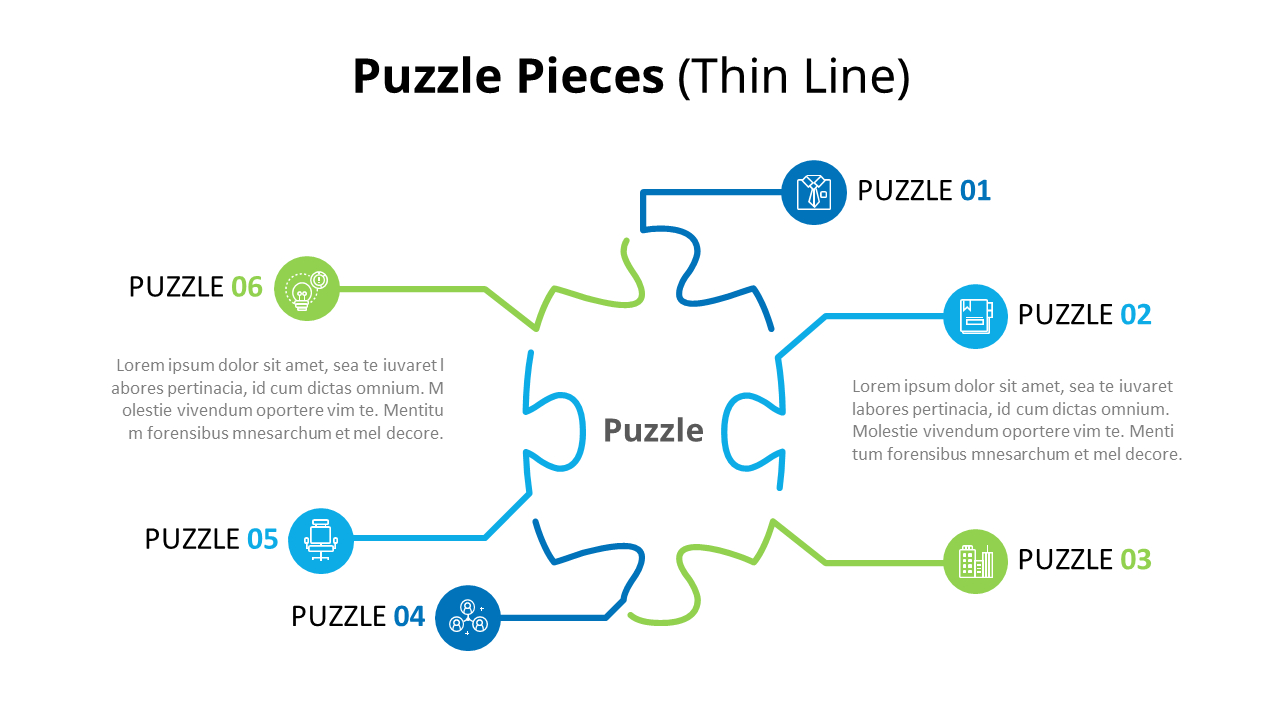 Puzzle Pieces Infographic Diagram