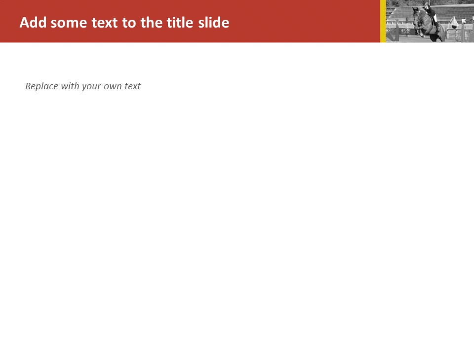 A Horse and Horse-riding - Free Powerpoint Templates Design