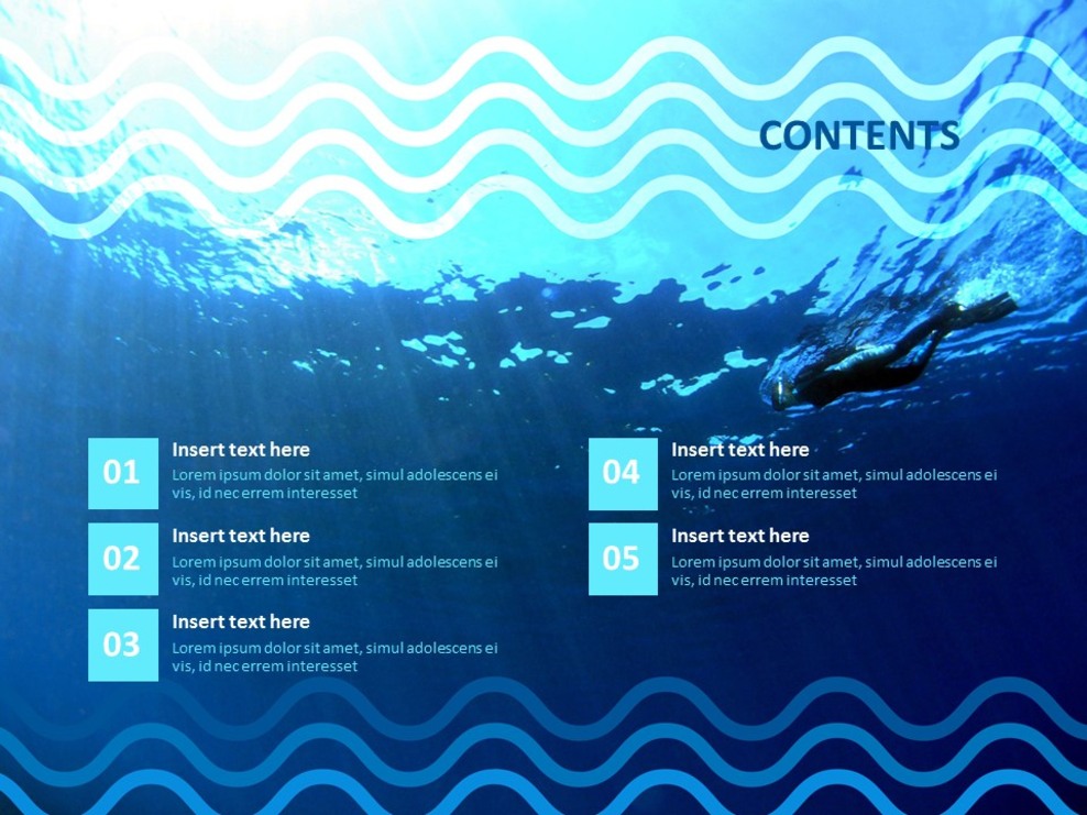 Diving Into the SeA Free Powerpoint Template