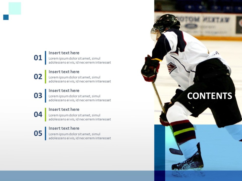 Free Powerpoint Sample - Ice-hockey