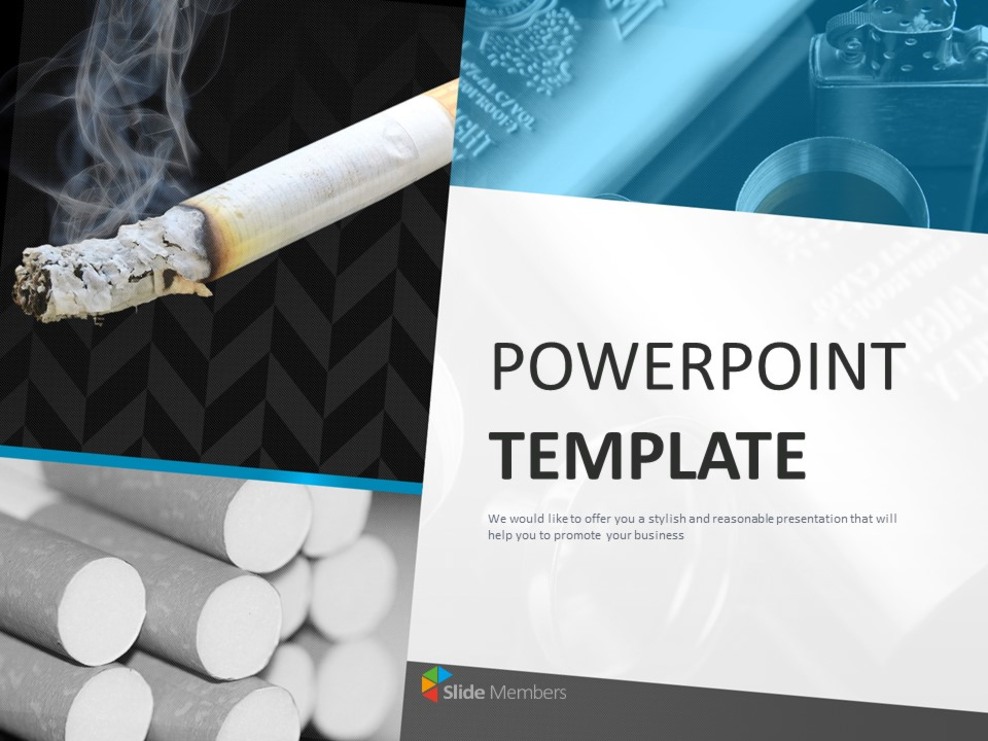 Free Powerpoint Templates Design Smoking and Health