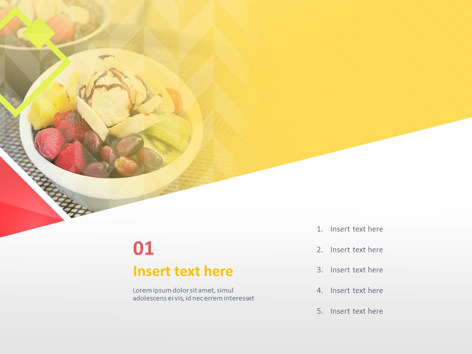 Modelli di presentazione gratuiti - Dessert Di Fiocchi Di Ghiaccio Di Frutta Dolce_03