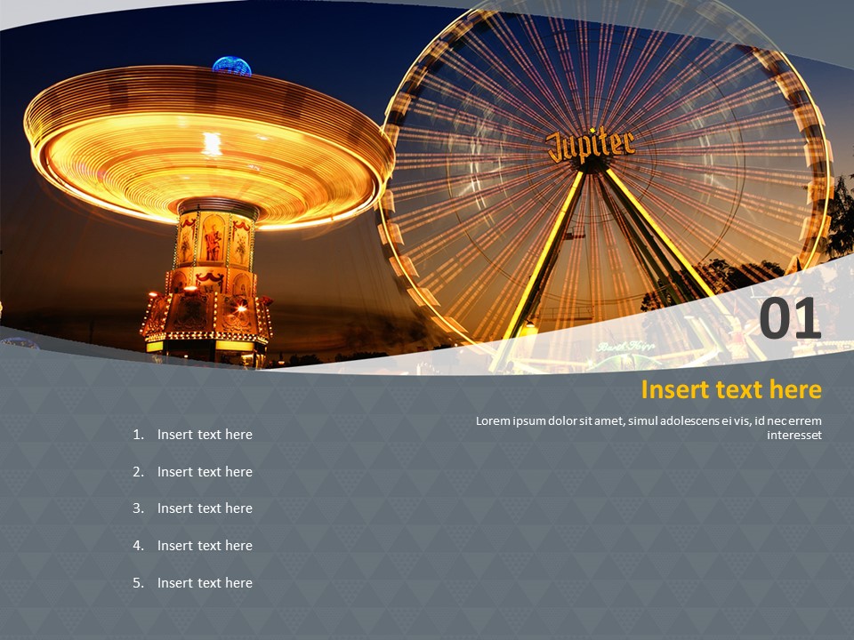 Night Time Amusement Park - Free Powerpoint Sample_03