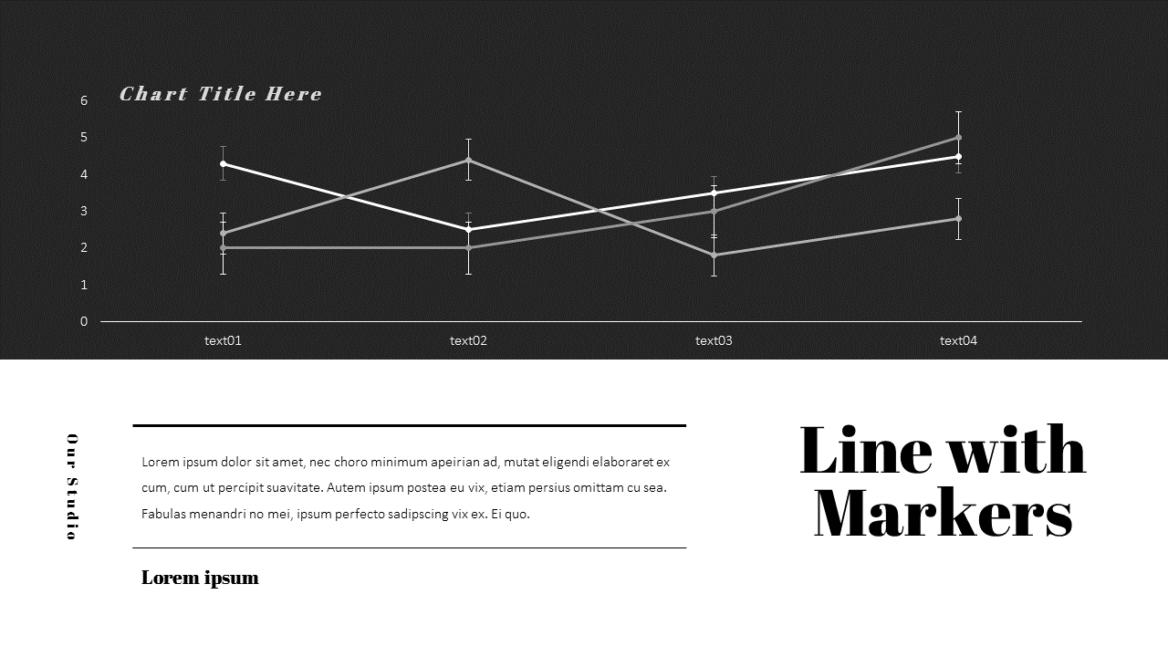 ファッションスタジオ プレゼンテーションpowerpointのテンプレートデザイン