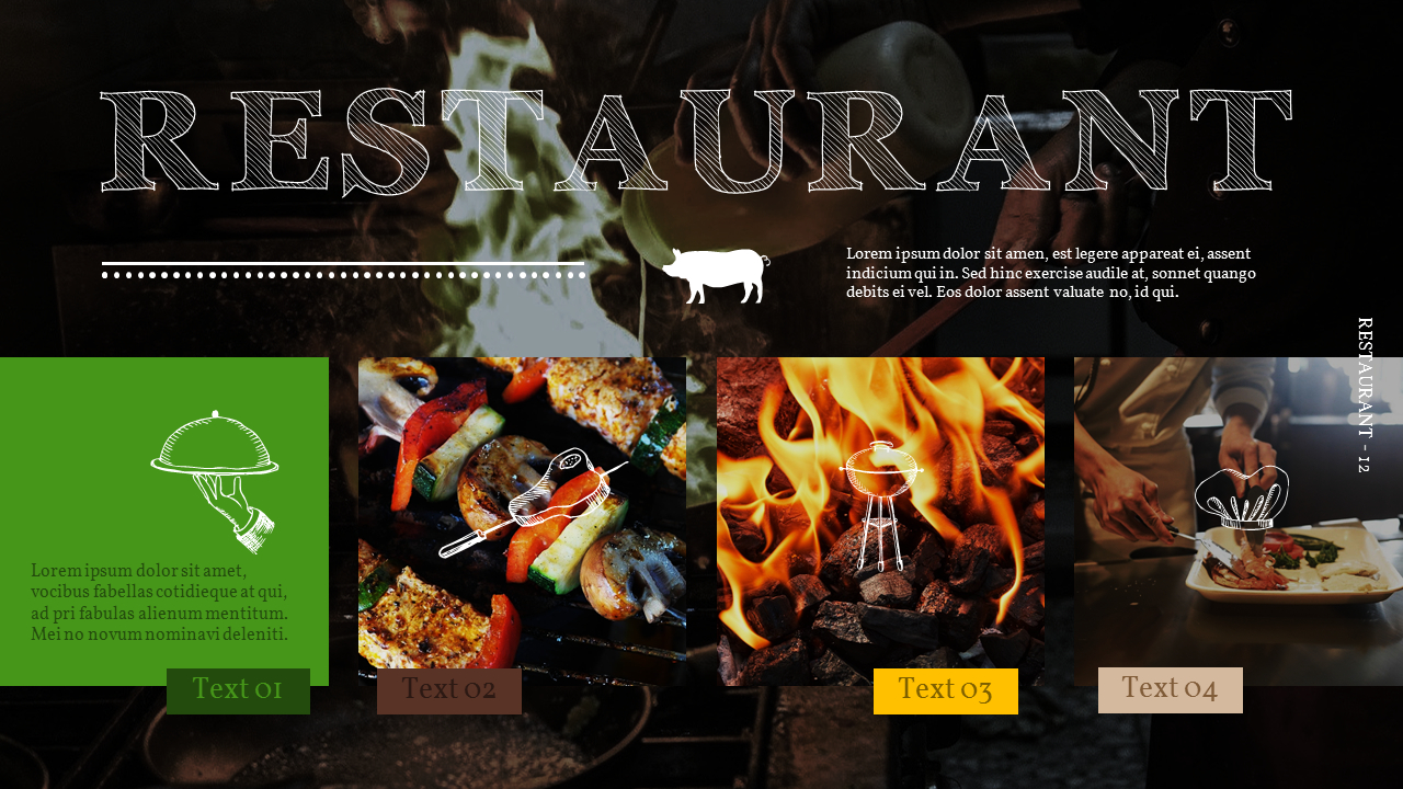 BBQ Restaurant Business plan Templates PPT