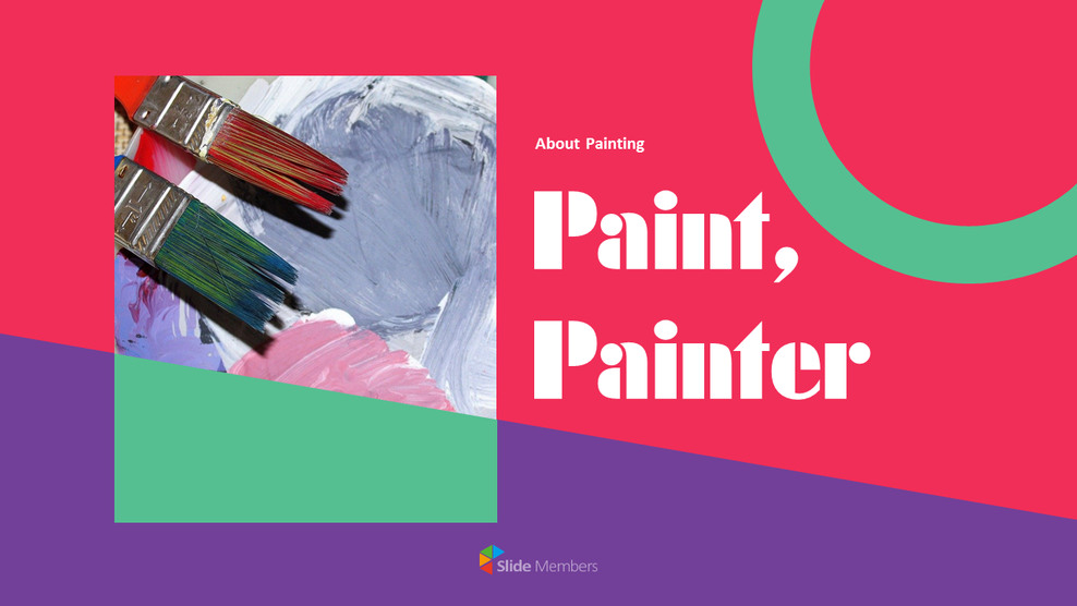 Paint, painter PowerPoint Presentation Slides