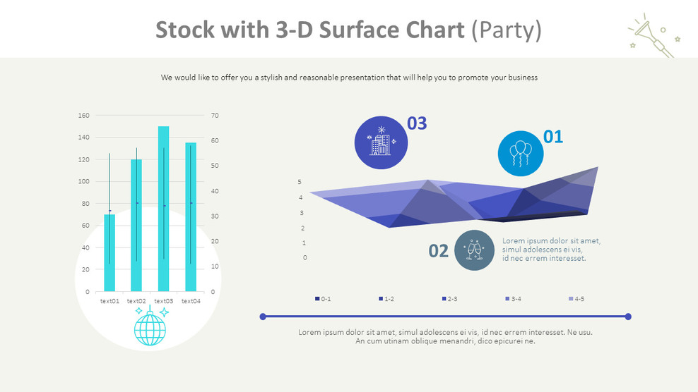 Stock con gráfico de superficie 3-D (fiesta)_01