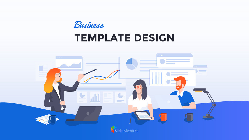业务模板设计 PowerPoint格式_01