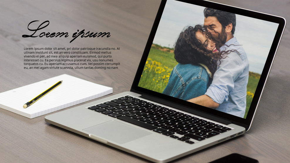 Laptop Mockup PPT Templates Design_01