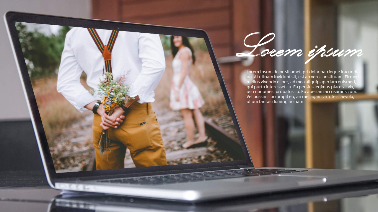 Laptop Mockup PPT Templates Design