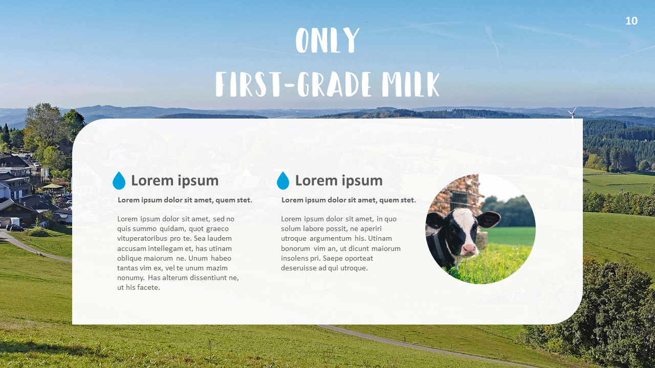 Dairy Farming Simple Templates Design