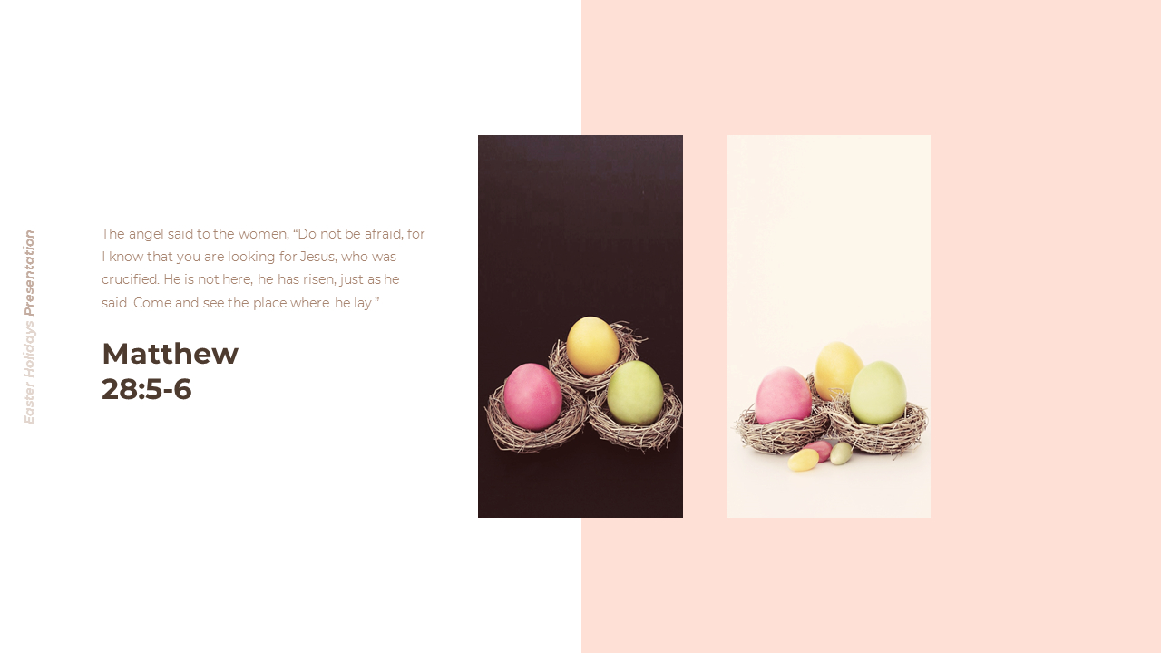 Easter Powerpoint Table Of Contents