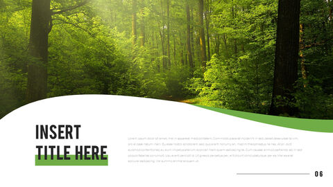 Bosque montañoso Plantillas de PowerPoint para presentaciones
