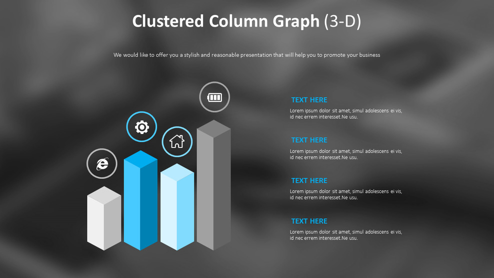 Clustered Column Graph Diagram (3-D)_02