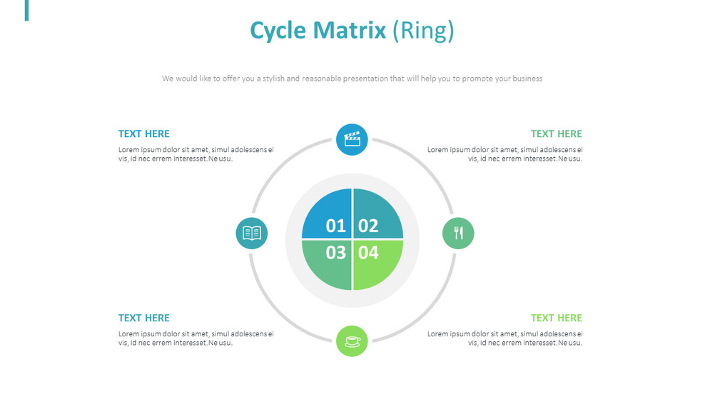 Cycle Matrix Diagram (Ring)