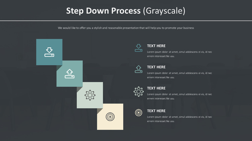 Step Down Process Diagram (Grayscale)_01