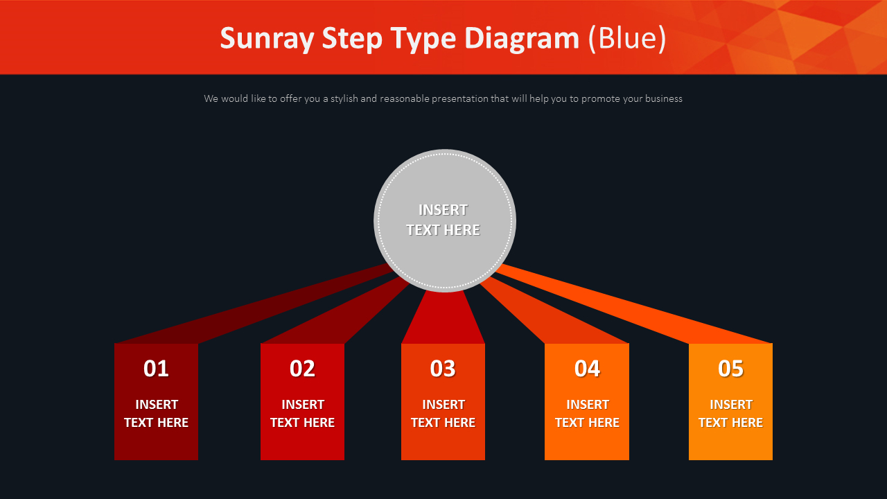 Sunray Step Type Diagram (Blue)