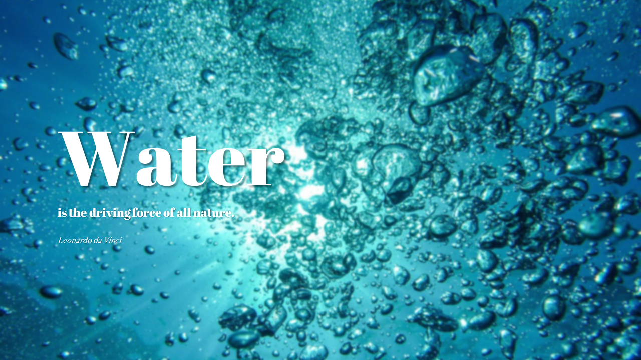 WaterTheme SlidesDiagram