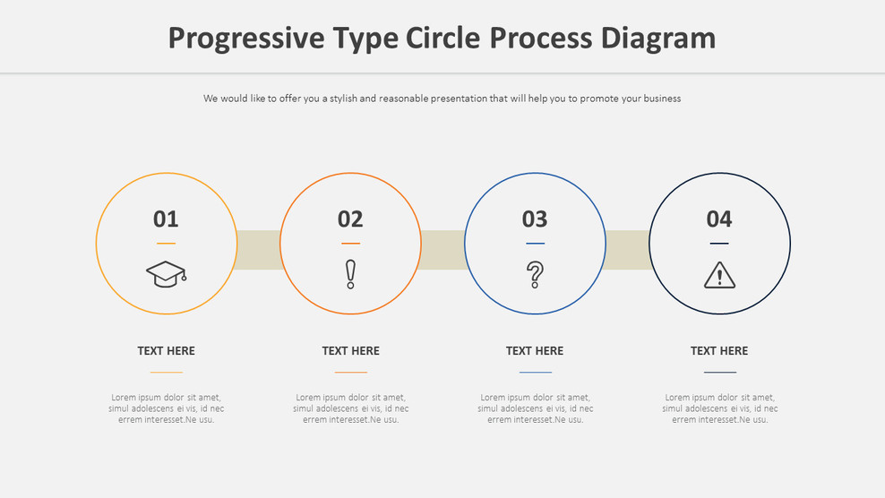 Progressive Type Circle Process Diagram