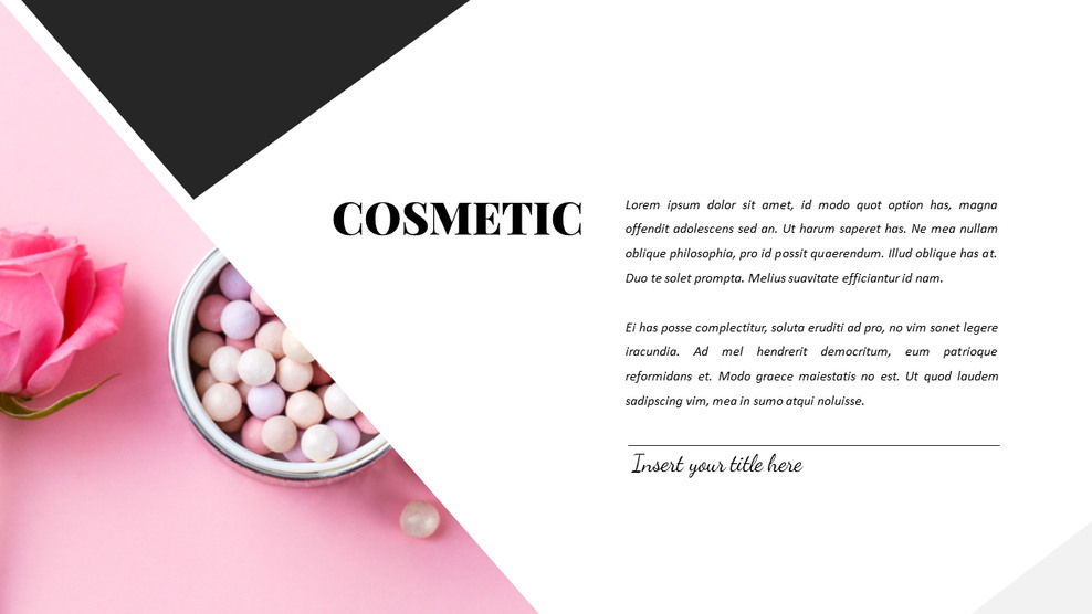 Cosmetic & Makeup PowerPoint Templates Design