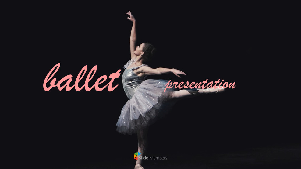 芭蕾舞 演示文稿PowerPoint模板设计_01