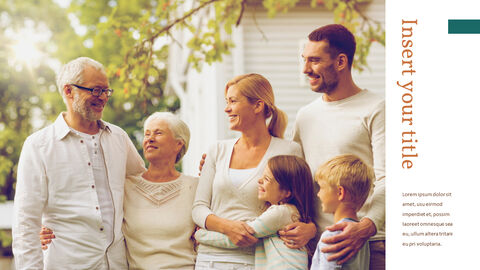 Historia de una familia Diseño Plantillas PowerPoint
