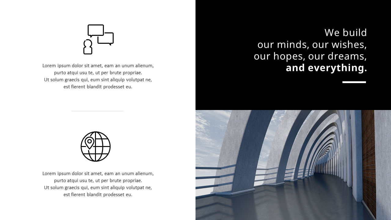 Global Business World PowerPoint Template Cross-Border Design