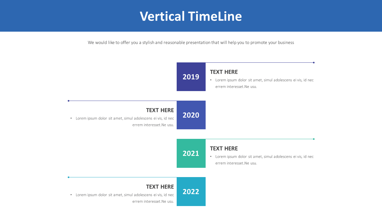 Vertical TimeLine Diagram