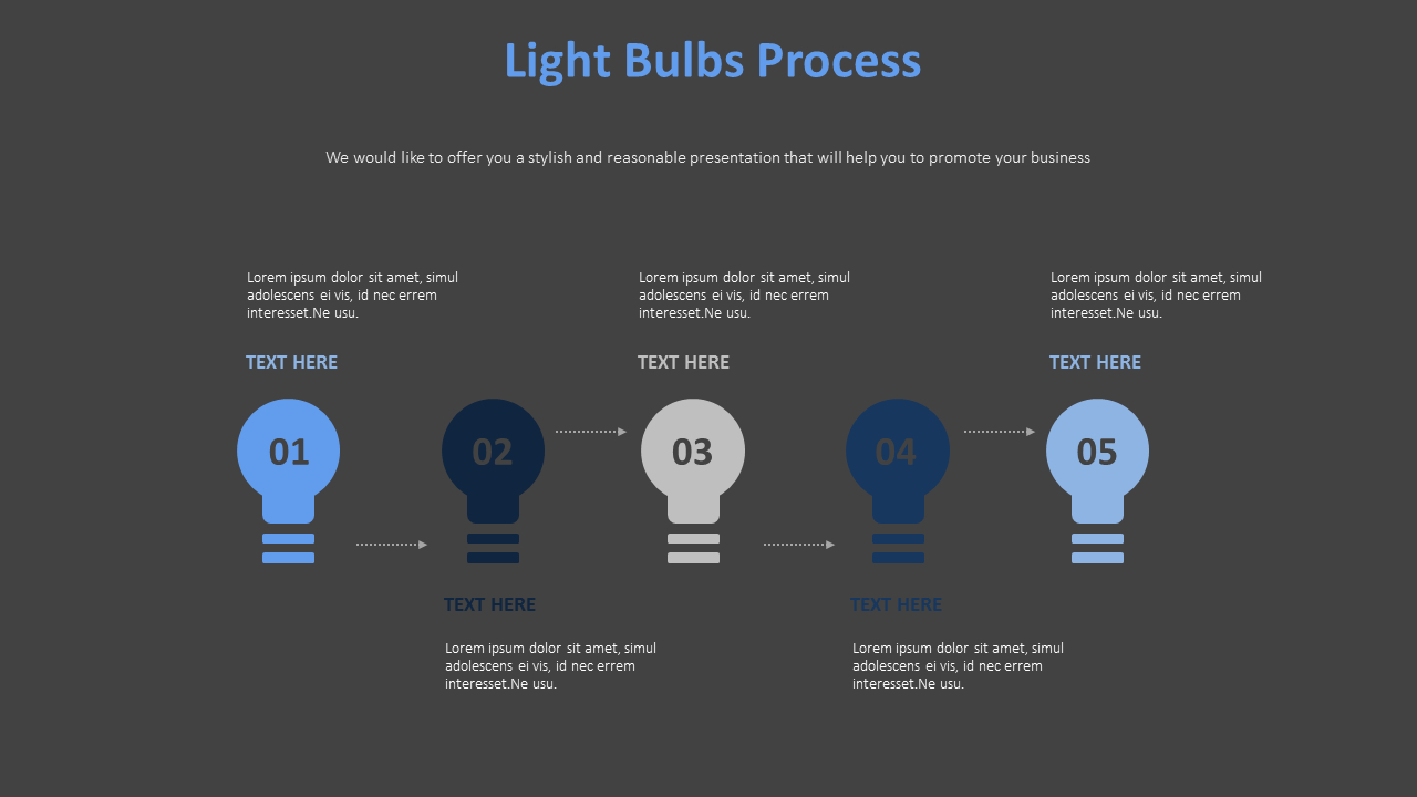 Light Bulbs Process Diagram