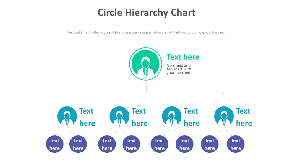 Circle Hierarchy Chart Diagram
