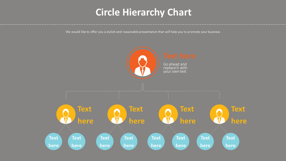 Circle Hierarchy Chart Diagram