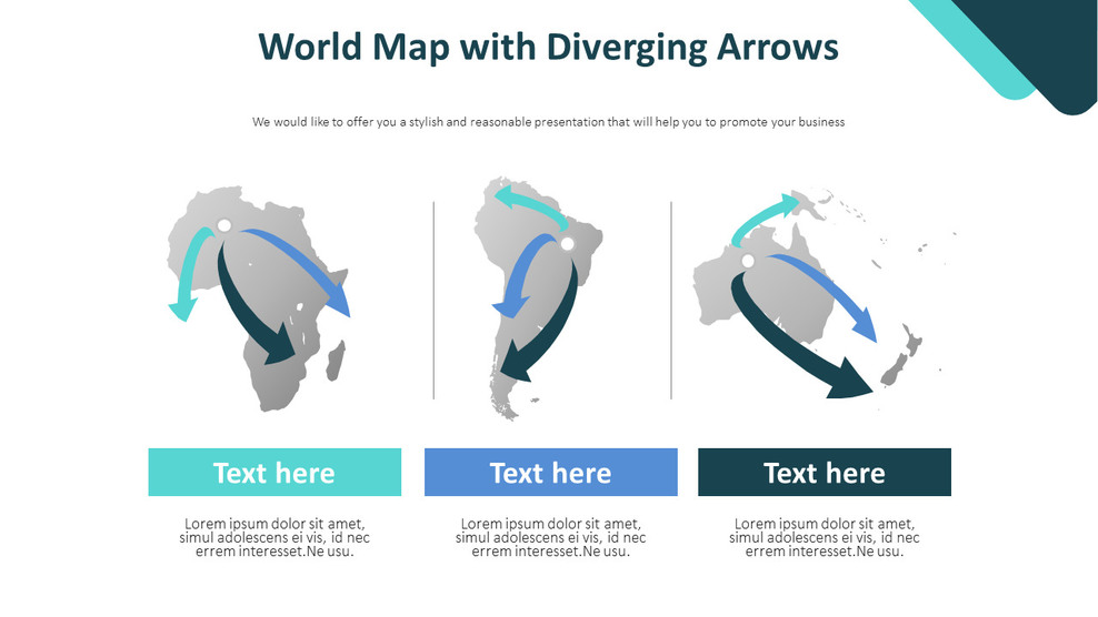 Mappa del mondo con diagramma frecce divergenti_01