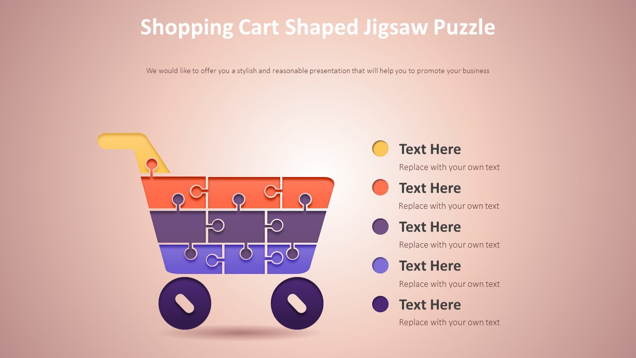 Einkaufswagen geformtes Puzzle-Diagramm_02