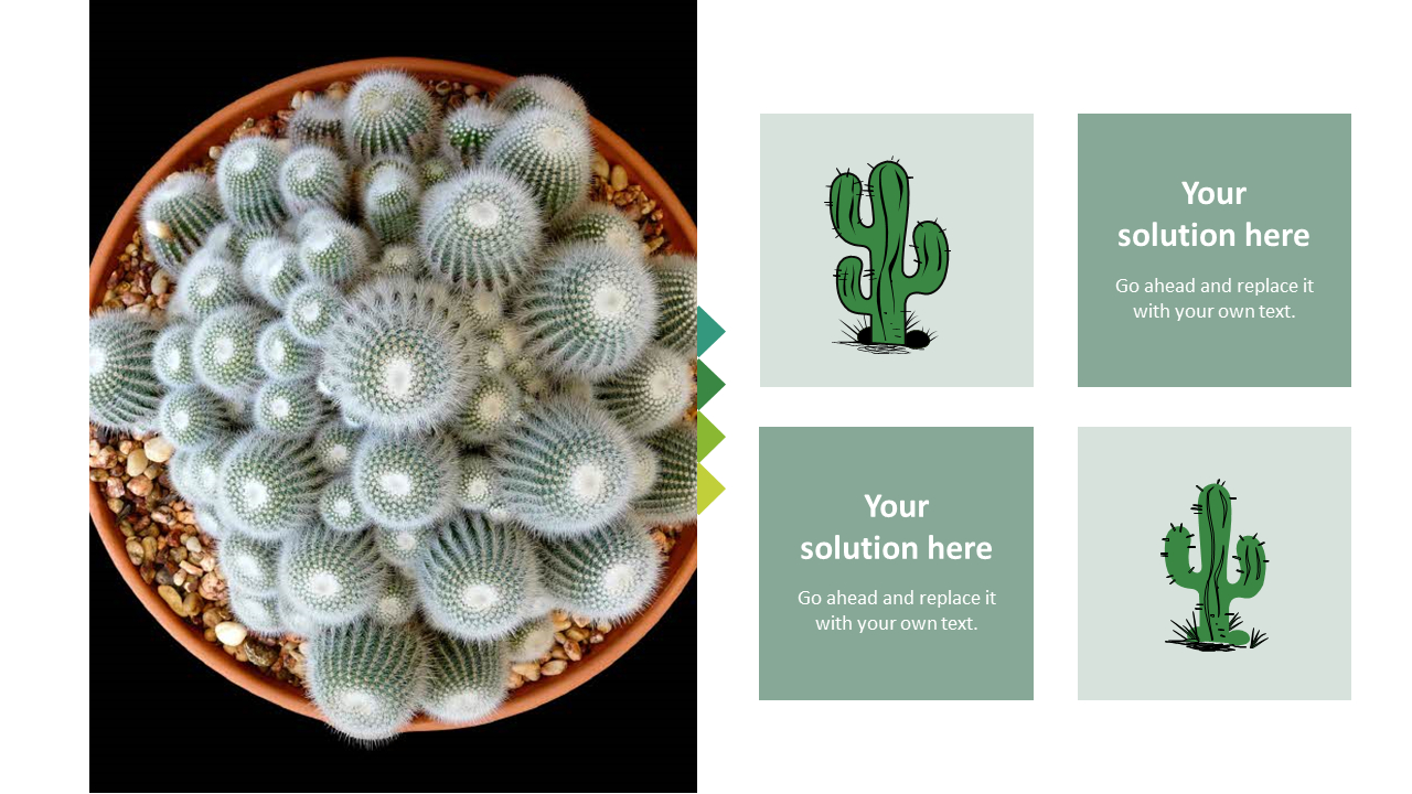 Cactus Simple PowerPoint Template Design
