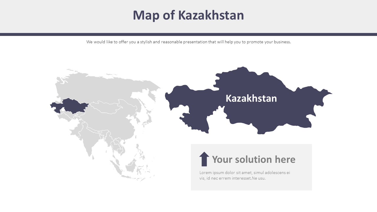 Map Of Kazakhstan Diagram