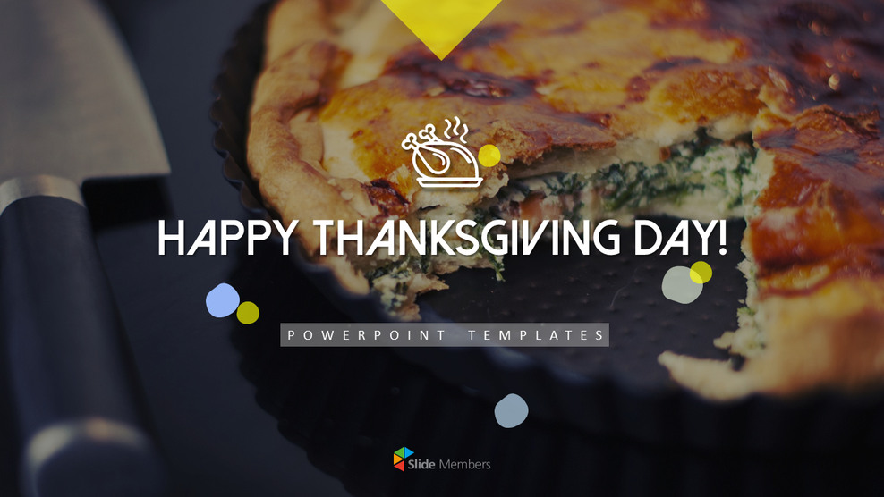感恩节快乐 简单的PowerPoint模板_01