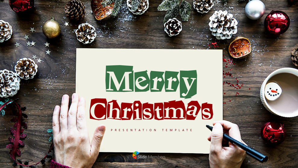 메리 크리스마스 편집이 쉬운 프레젠테이션 템플릿_01