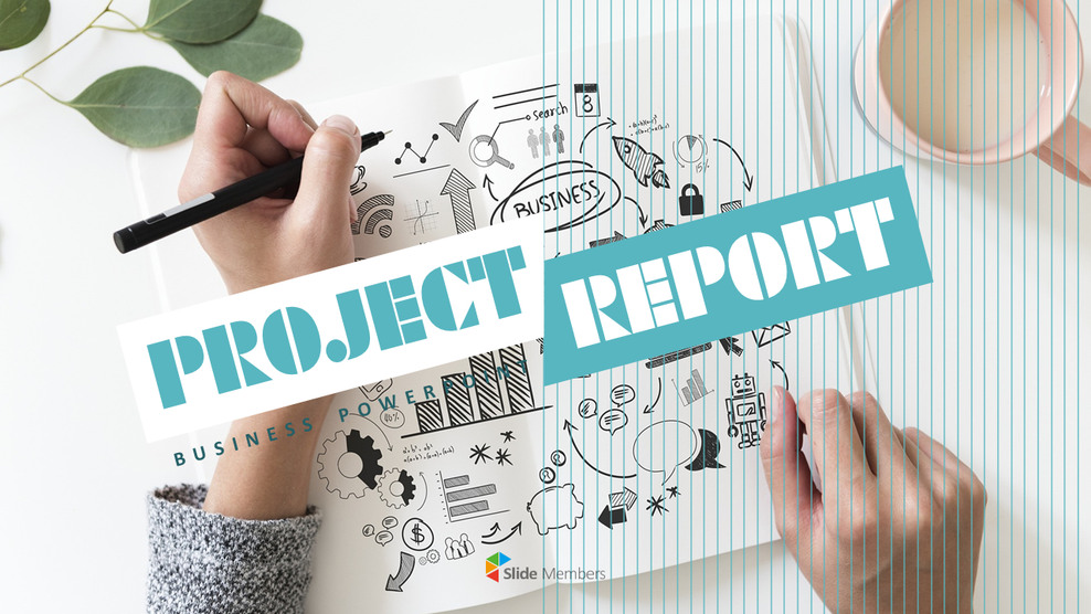 Project Report Simple PowerPoint Templates