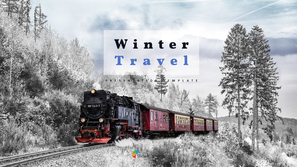 겨울 여행 심플한 파워포인트 템플릿_01
