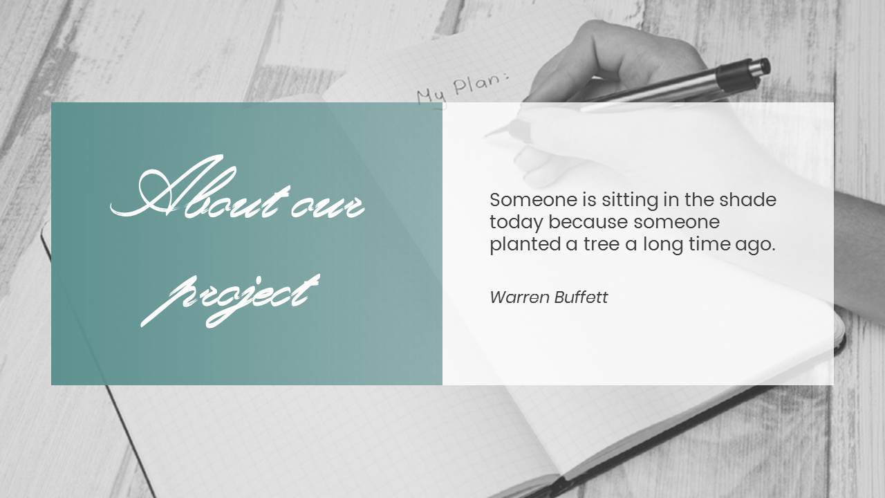 Writing Note Simple Templates|Business|PPT
