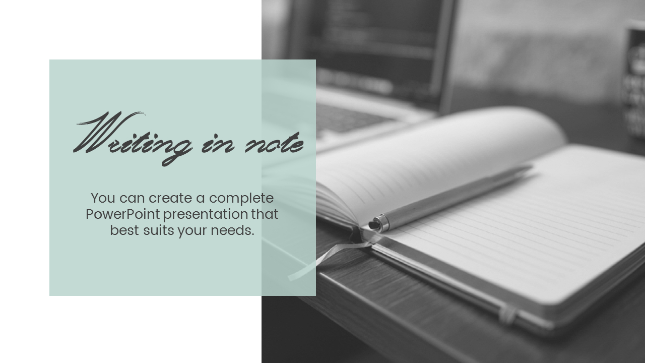 Writing Note Simple Templates|Business|PPT