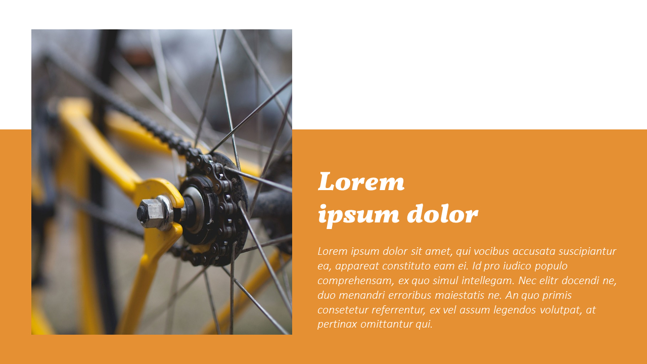Bicycle Simple PowerPoint Templates