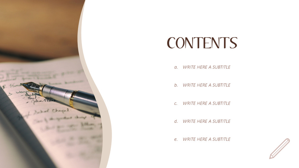 Diary Simple PowerPoint Templates