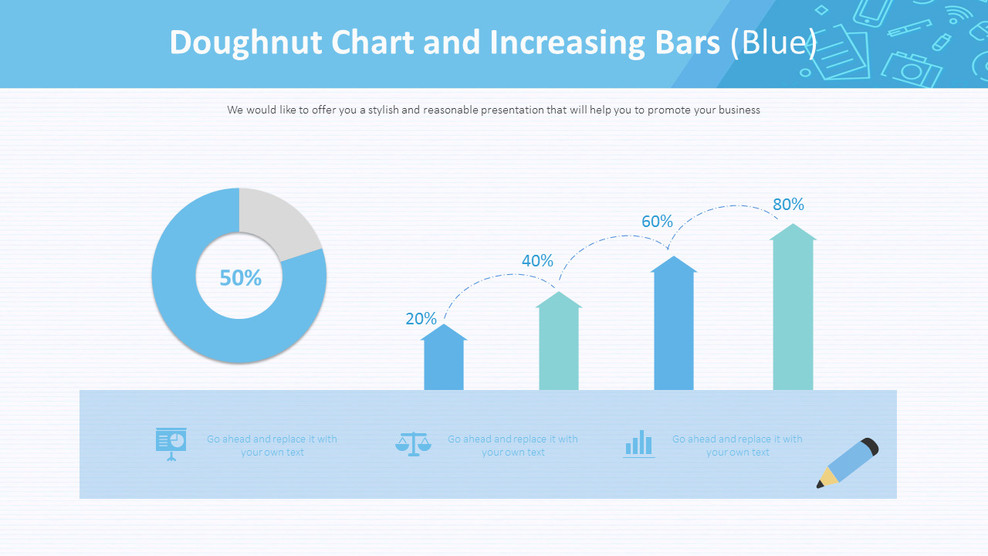 Doughnut Chart and Increasing Bars (Blue)_01