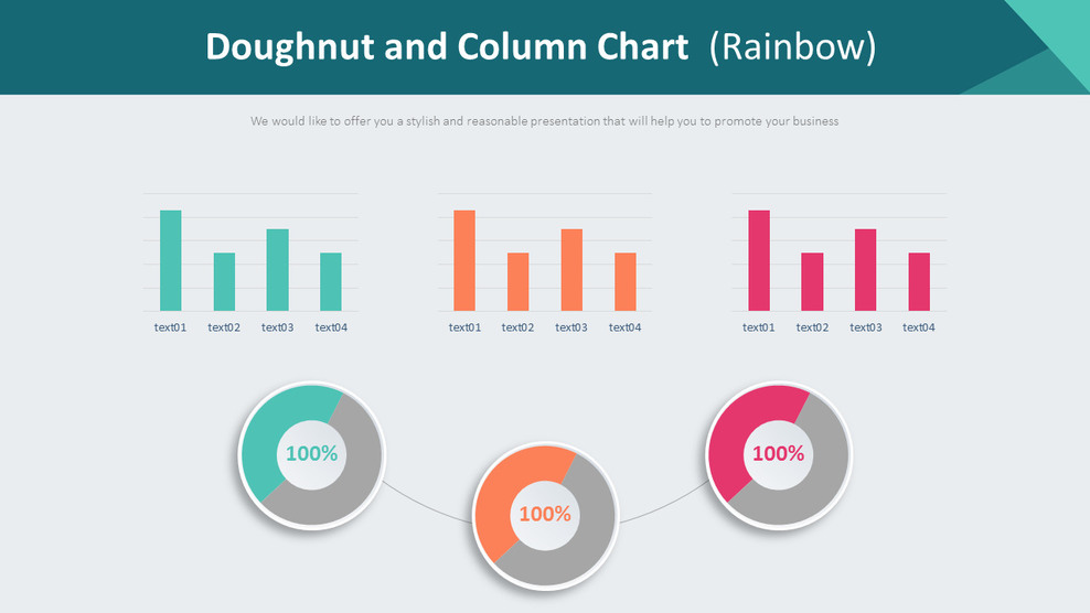 甜甜圈和柱形图（彩虹）_01