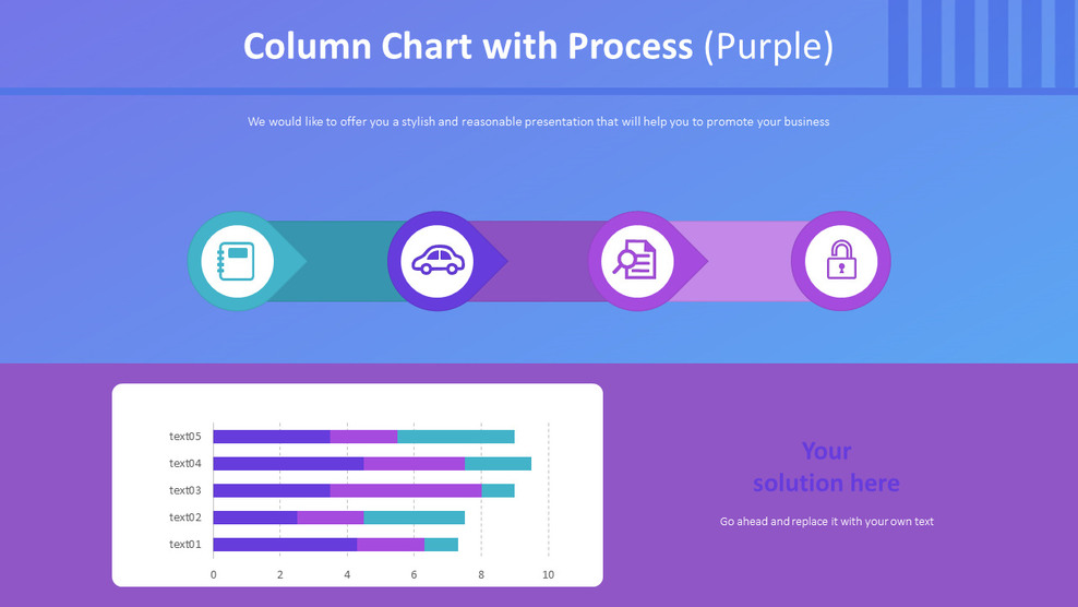 Column Chart with Process (Purple)_01