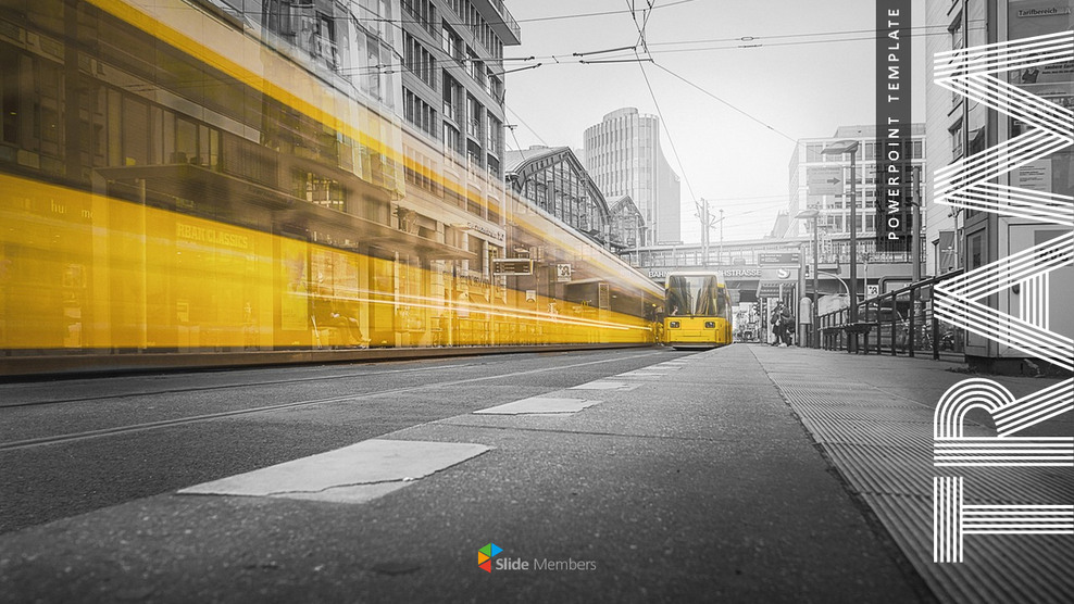 电车 PowerPoint模板多用途设计_01