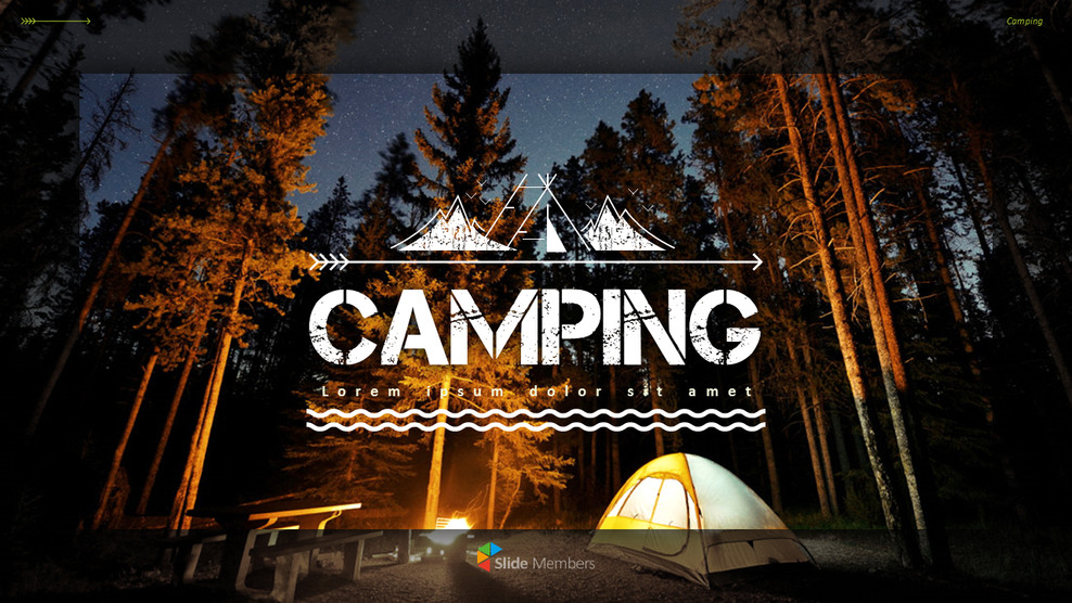 Camping PowerPoint Templates Multipurpose Design_01