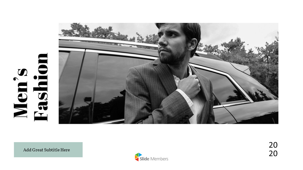 남자의 스타일과 패션 프레젠테이션 PowerPoint 템플릿 디자인_01