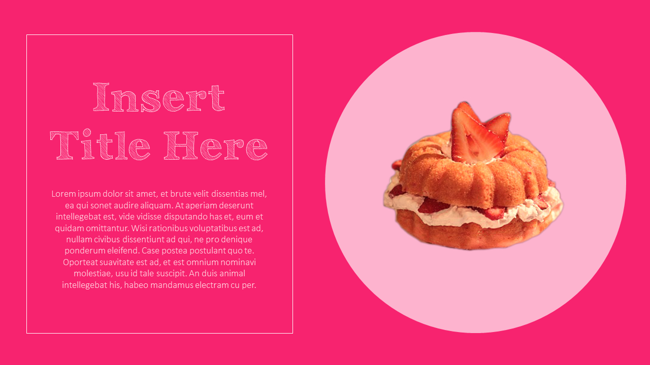 Colorful Dessert PowerPoint Templates Design